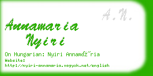 annamaria nyiri business card